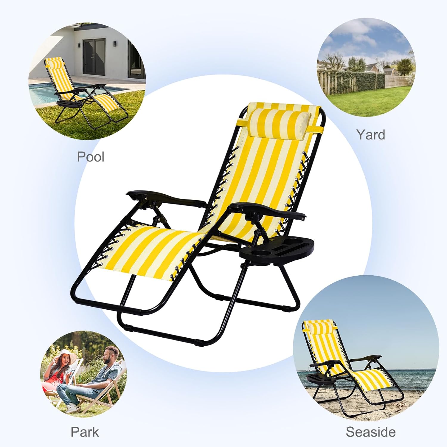 Relaxing Recliner Chair 🛋️ Adjustable Headrest & Comfortable Seating 💤 Perfect for Living Room, Patio & Home Lounge