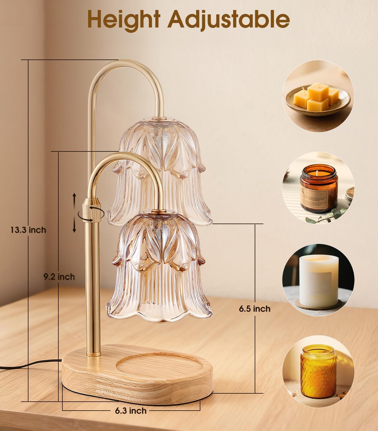 🕯️✨ CozyGlow Candle Warmer Lamp 🌙💡