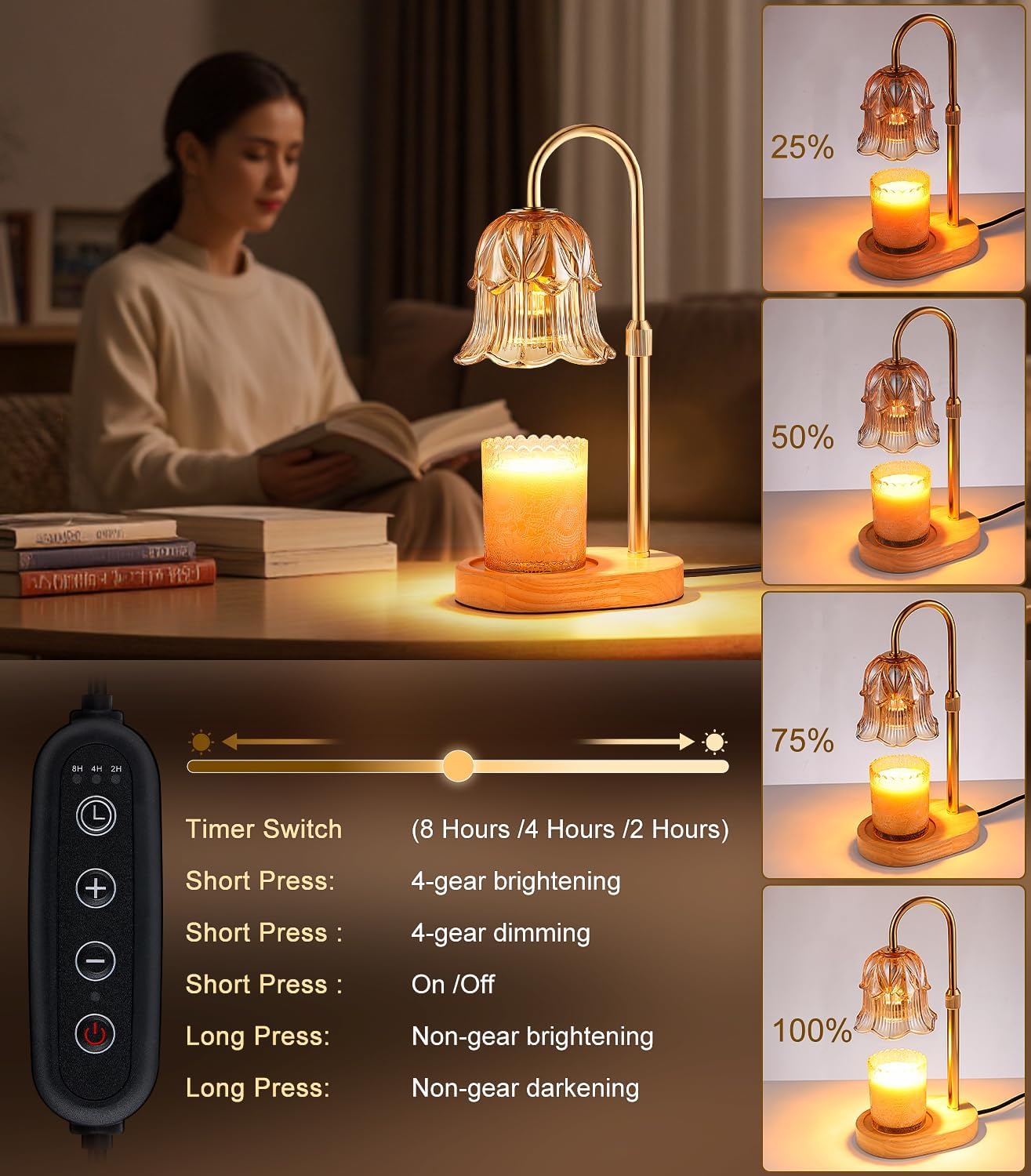 🕯️✨ CozyGlow Candle Warmer Lamp 🌙💡