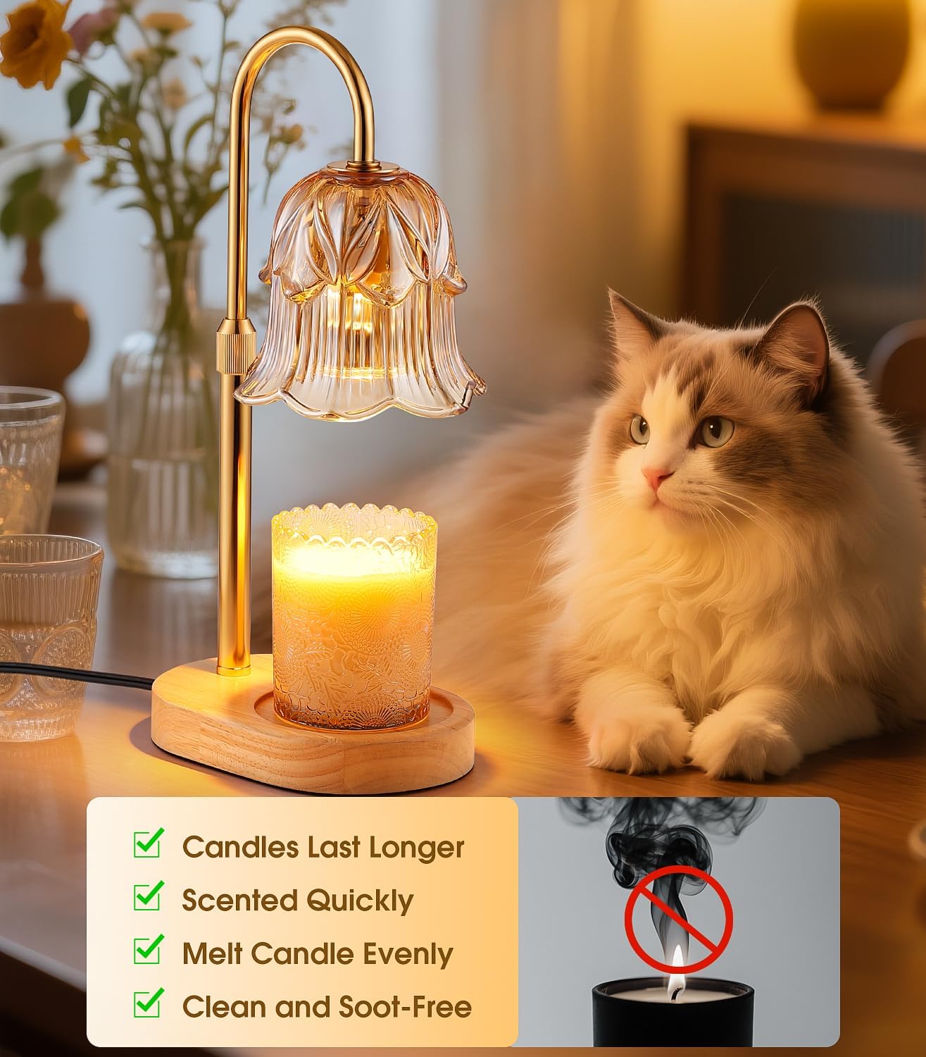 🕯️✨ CozyGlow Candle Warmer Lamp 🌙💡