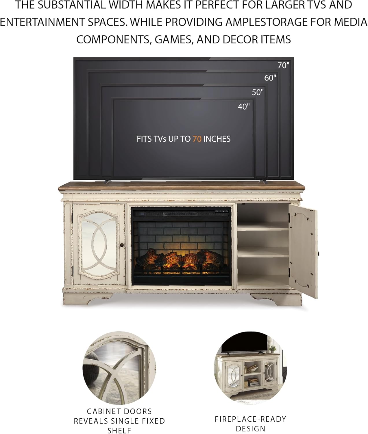 Electric Fireplace Heater with Remote 🔥 Stylish Modern Home Heater & Cozy Ambiance – Adjustable Flame & Heat Settings, Perfect for Living Room, Bedroom, or Office