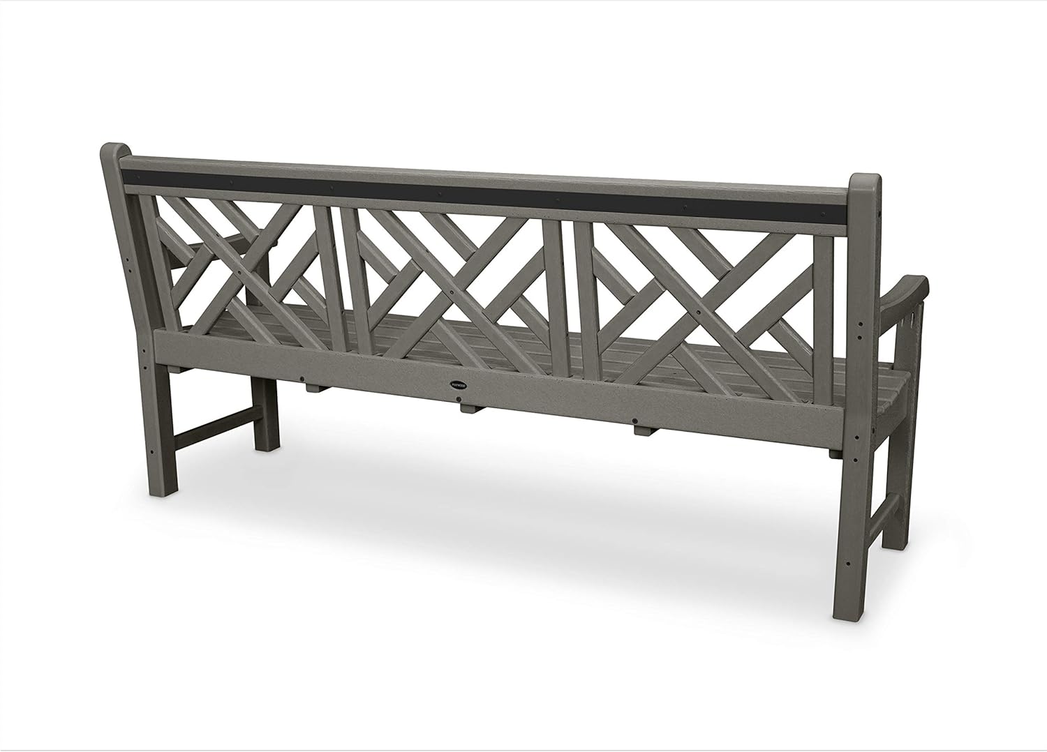 72" Chippendale Outdoor Garden Bench 🌿 Classic Teak Style, All-Weather HDPE Patio Seating – Perfect for Backyard, Porch & Deck