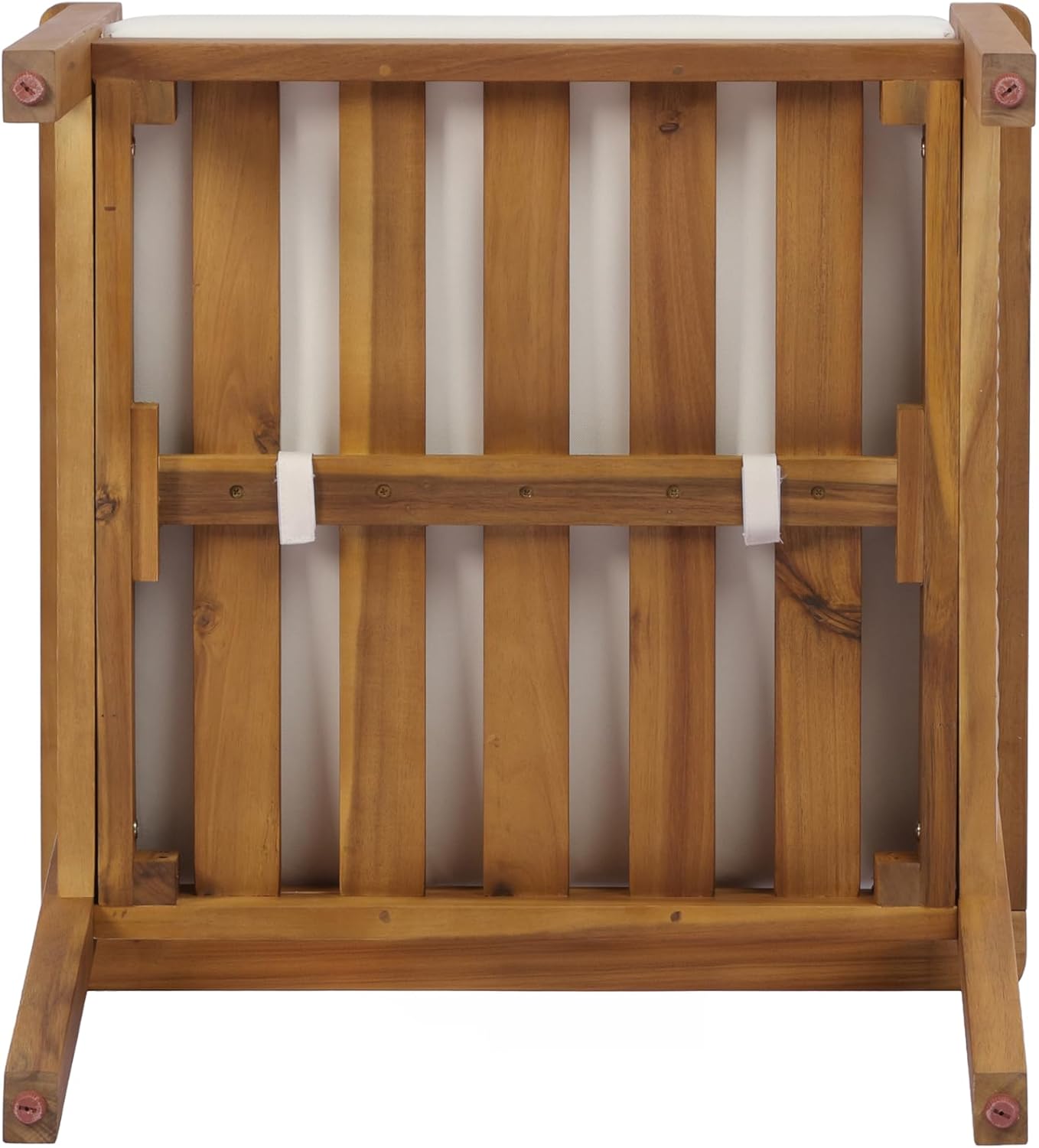 Extendable Acacia Wood Outdoor Dining Set for 6 🍽️ Expandable Patio Table & Chairs – Solid Wood Armchairs with Teak & Beige Cushions, Perfect for Backyard & Patio