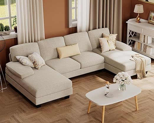 U-Shaped Sectional Sofa Couch – Modern Comfort for Living Room, Apartment & Home 🛋️ Cozy, Spacious & Stylish Seating
