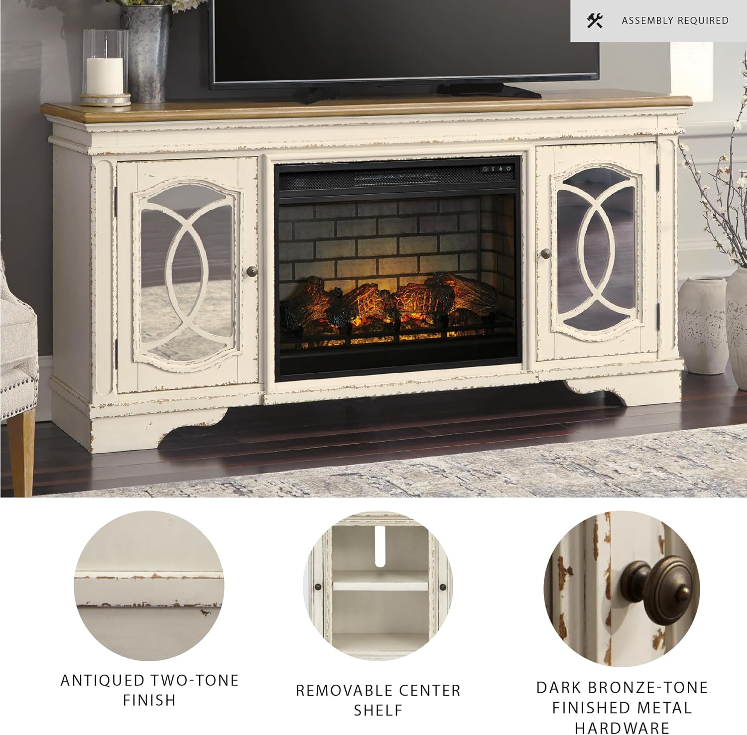 Electric Fireplace Heater with Remote 🔥 Stylish Modern Home Heater & Cozy Ambiance – Adjustable Flame & Heat Settings, Perfect for Living Room, Bedroom, or Office