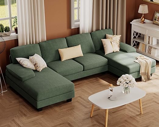 U-Shaped Sectional Sofa Couch – Modern Comfort for Living Room, Apartment & Home 🛋️ Cozy, Spacious & Stylish Seating